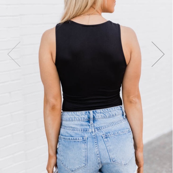 Pink Lily- Everlasting Hope Black Bodysuit - Picture 7 of 14